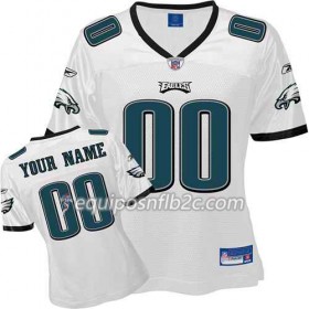 Camiseta Mujer NFL Philadelphia Eagles Personalizar Blanco 